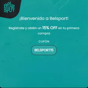 Catálogo Belsport en Macul | Obtén un 15% Off en tu prima compra! | 2025-08-01T00:00:00.000Z - 2025-08-22T00:00:00.000Z
