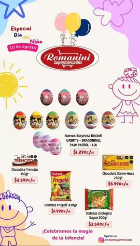 Catálogo Supermercados Romanini en La Florida | Especial Día de la Niño! | 2025-08-14T00:00:00.000Z - 2025-08-29T00:00:00.000Z