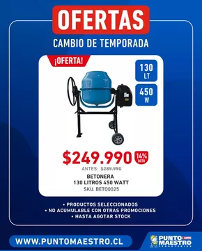 Catálogo Punto Maestro | Ofertas cambio de temporada! | 2025-08-26T00:00:00.000Z - 2025-09-10T00:00:00.000Z