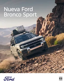Catálogo Ford en Temuco | Nueva Ford Bronco Sport! | 2025-09-01T00:00:00.000Z - 2026-09-30T00:00:00.000Z