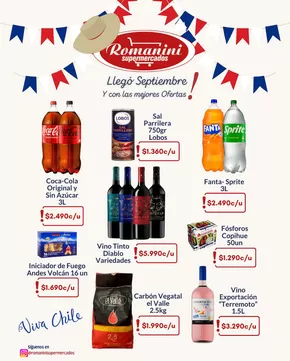 Catálogo Supermercados Romanini en Quilicura | Llegó Septiembre! | 2025-09-04T00:00:00.000Z - 2025-09-20T00:00:00.000Z