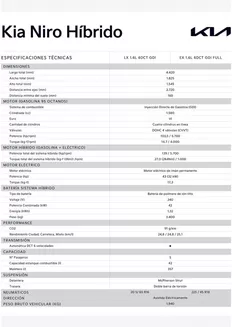 Catálogo Kia en Arica | Kia Niro Híbrido | 2025-09-10T00:00:00.000Z - 2026-09-10T00:00:00.000Z