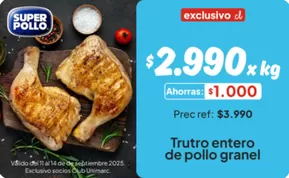 Catálogo Unimarc en Collipulli | Ofertas principales para todos los clientes | 2025-09-12T00:00:00.000Z - 2025-09-26T00:00:00.000Z