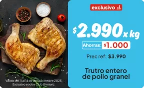 Catálogo Unimarc en Antofagasta | Gangas exclusivas | 2025-09-14T00:00:00.000Z - 2025-09-28T00:00:00.000Z