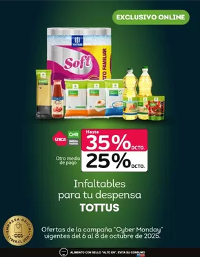 Catálogo Tottus en Valdivia | Nuevas ofertas para descubrir | 2025-10-07T00:00:00.000Z - 2025-10-21T00:00:00.000Z