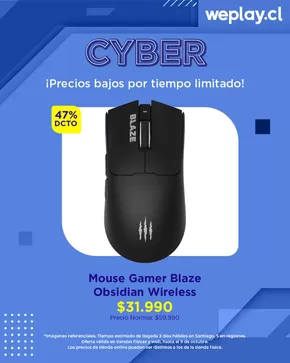Catálogo WePlay en Los Andes | Cyber! Hasta 50% dcto. | 2025-10-08T00:00:00.000Z - 2025-10-09T00:00:00.000Z