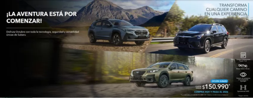 Catálogo Subaru en Santiago | Oferta exclusivos! | 2025-10-13T00:00:00.000Z - 2025-11-30T00:00:00.000Z