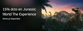 15% dcto en Jurassic world the experience!