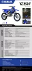 Catálogo Yamaha | YZ 250 F 3 | 2026-09-15T00:00:00.000Z - 2026-09-29T00:00:00.000Z