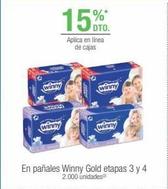 En pañales Winny Gold etapas 3 y 4