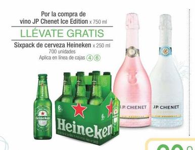 Sixpack de cerveza Heineken x 250 m