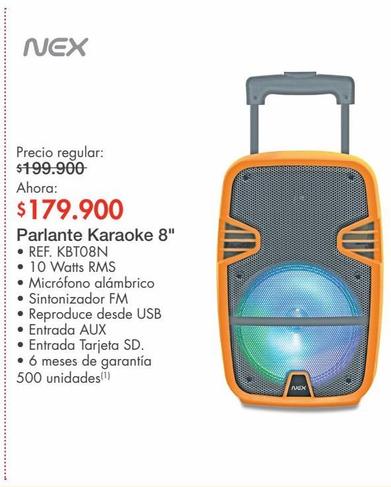 Parlantes Nex 8"