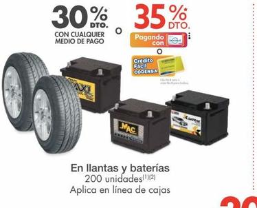 En llantas y baterías