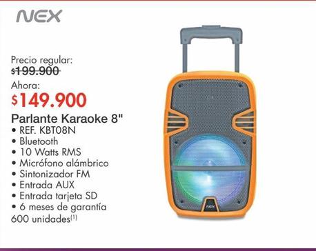 Parlante Karaoke 8"