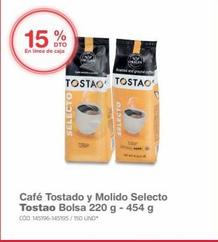 Café Tostado y Molido Selecto Tostao Bolsa 220 g - 454 g