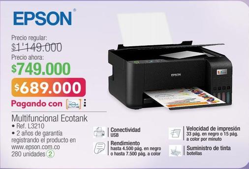 Multifuncional Ecotank • Ref. L3210