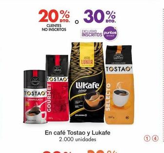 En café Tostao y Lukafe