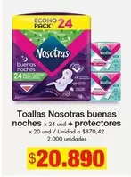 Nosotras - buenas noches + protectores