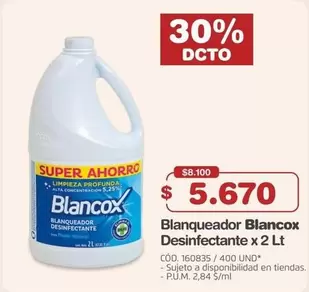 Blancox - Blanqueador Desinfectante