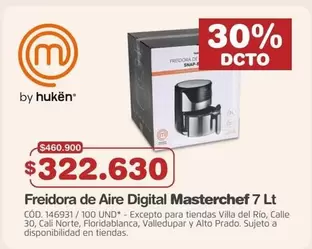 MasterChef - Freidora de Aire Digital Masterchef 7 Lt