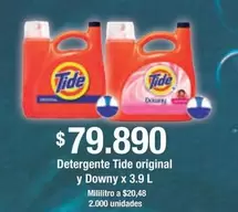 Tide - Detergente original y Downy