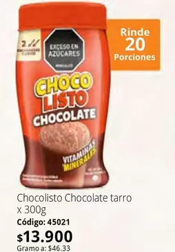 Chocolisto - Chocolate tarro