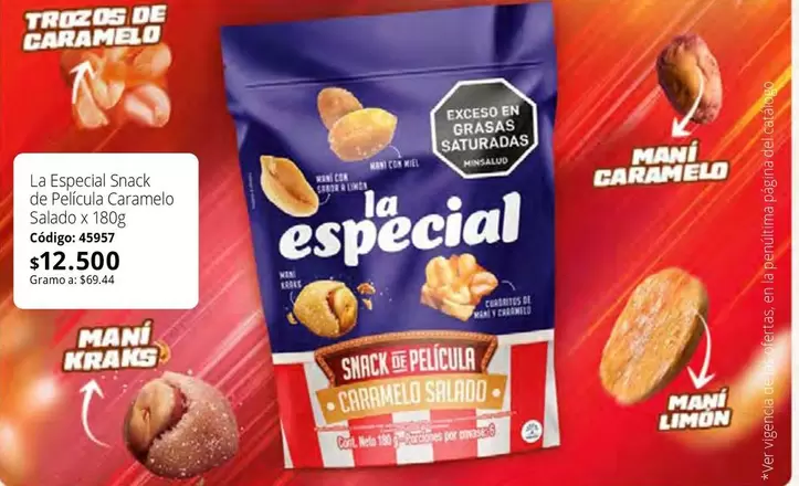 La Especial - Especial Snack de Pelicula Caramelo Salado