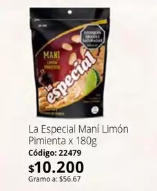 La Especial - Maní Limón Pimienta