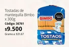 Bimbo - Tostadas de mantequilla