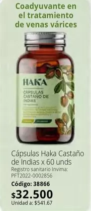 Cápsulas Castaño de Indias x 60 unds