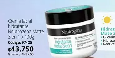 Neutrogena - Matte 3 en 1