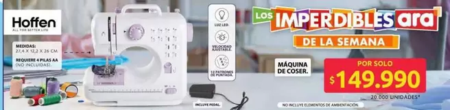 Hoffen - MÁQUINA DE COSER