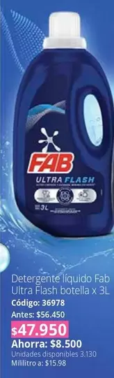 Fab - Ultra Flash botella x 3L