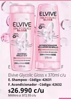 Elvive - Glycolic Gloss x 370ml c/u