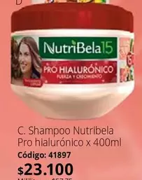 NutriBela - Shampoo Pro hialurónico
