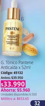 Pantene - Tónico Anticaída x 52ml