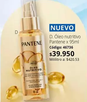 Pantene - Óleo nutritivo