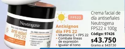Neutrogena - Crema facial de día antiseñales