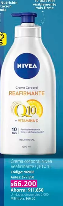 Nivea - Reafirmante Q10 x 1L