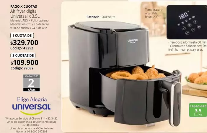 Universal - Air fryer digital