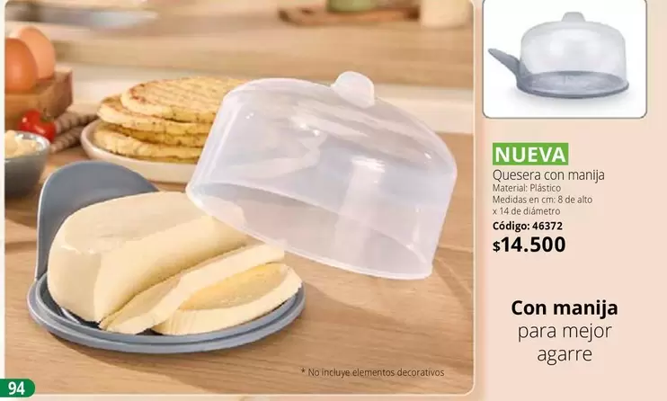 no - Quesera con manija