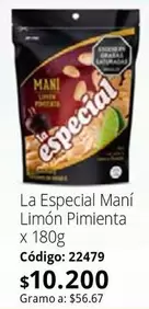 La Especial - Maní Limón Pimienta
