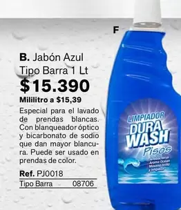 especial - Jabón Azul