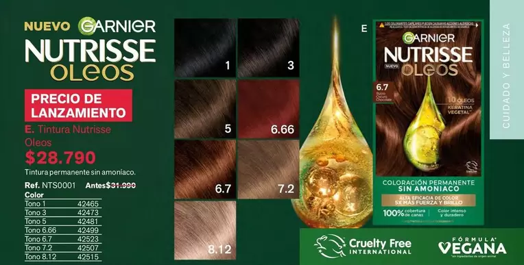 Garnier - Tintura Nutrisse Oleos