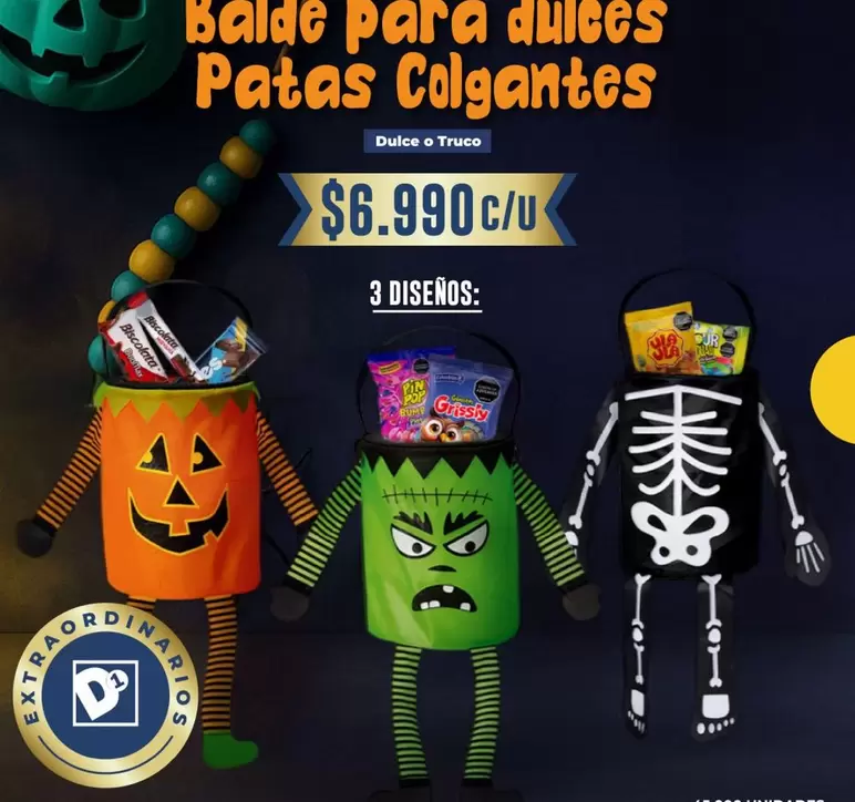 Dulces - Balde para dulces Patas Colgantes