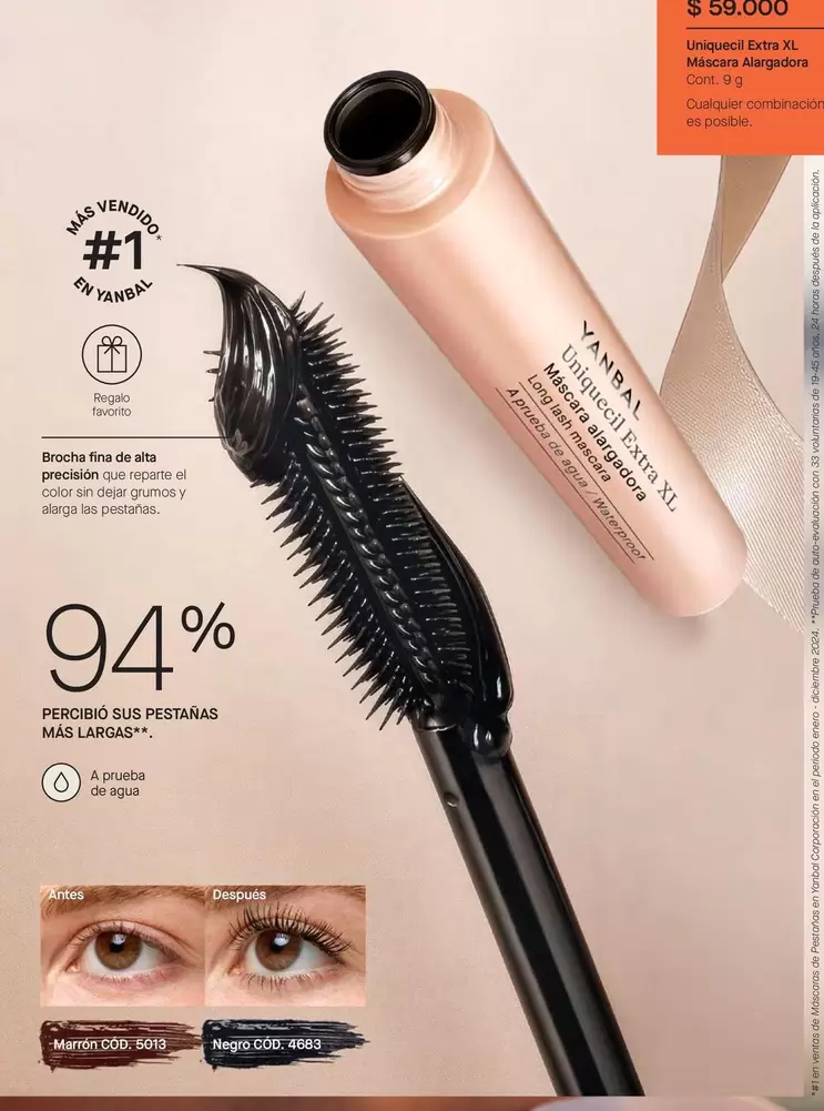 Yanbal - Uniquecil Extra XL Mascara Alargadora