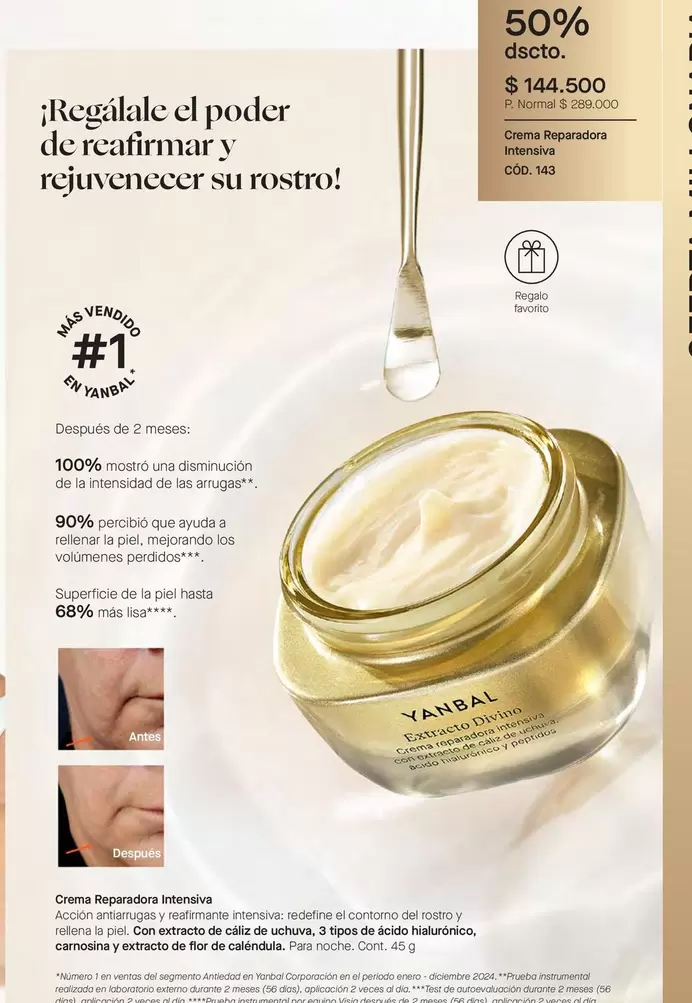 Yanbal - Crema Reparadora Intensiva