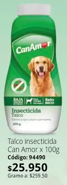Can Amor - insecticida Talco x 100g Código: 94490