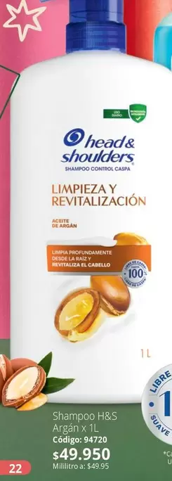 Head & Shoulders - Argan x 1L
