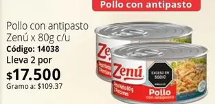 Zenú - Pollo con antipasto